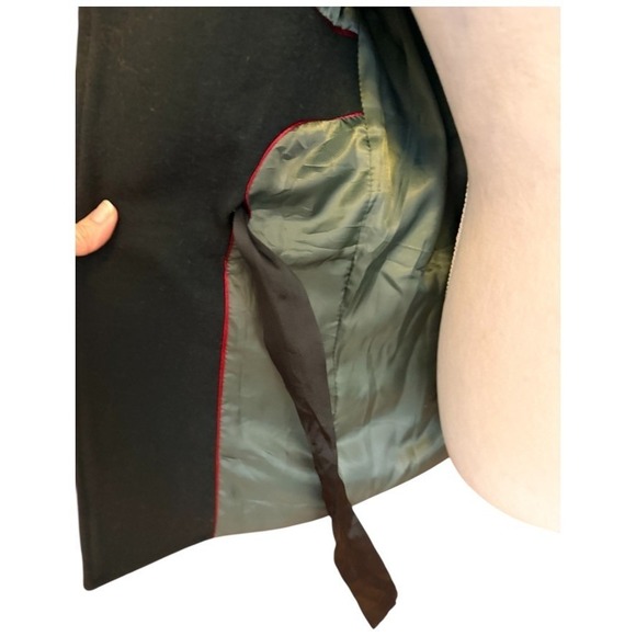 HERITAGE Wool Military or Safari Jacket Cinched Waist Tailored Utility Blazer - Picture 8 of 11